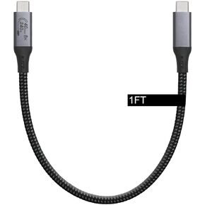 6-Foot USB4 Cable Compatible with Thunderbolt 3, Thunderbolt 4 and USB-C - Supports 8K HD Display, 40gbps Data Transfer, 240W Charging
