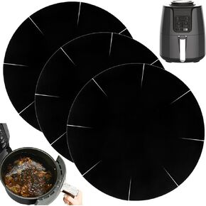 INFRAOVENS Air Fryer Basket Liners Protector Cover for Round Airfryer, Innovative Air Fryer Accessories and Kitchen Gadgets for 6.5 inch, 7 inch Air Fryers, Non-Stick Heat-Resistant Accessory