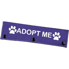 Rescue Dog Leash Sleeve Adopt Me Dog Leash Wrap Pet Adoption Patch (Adopt Me)