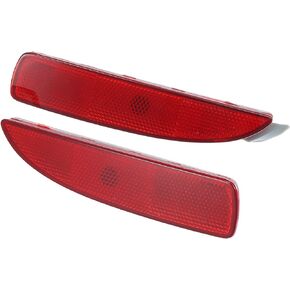 X AUTOHAUX 1 Pair Rear Bumper Reflector Side Marker for Toyota Yaris 2017-2020 Bumper Reflector Strip No.52164-WB002/52163-WB002