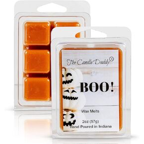 The Candle Daddy Boo! Pumpkin Spice Scented Halloween Holiday Wax Cube Melts - 1 Pack - 2 Ounces - 6 Cubes