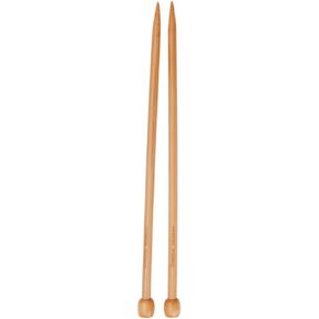 ChiaoGoo Single Point 9 inch (23cm) Bamboo Dark Patina Knitting Needle Size US 8 (5mm) 1031-8