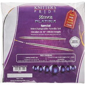 Knitter's Pride Nova Platina Special 16" Interchangeable Needles Set