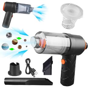 Handheld Car Vacuum Cleaner Cordless, 4000Pa Powerful Portable Mini Vacuum Cleaner 2 in 1 Low Noise Air Buster with Multi-Nozzles for Car, Home, Office, Pet, Keyboard