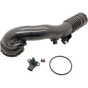 Air Turbo Induction Pipe Rear Duct w/Sensor for 2011-2017 BMW 535i 640i 740i X5 X6 3.0L N55 Replacement number # 13717609811