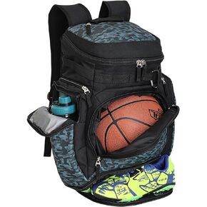 Basketball Backpack,Basketball Bag with Ball Compartment & Shoe Compartment,Gym Backpack for Men