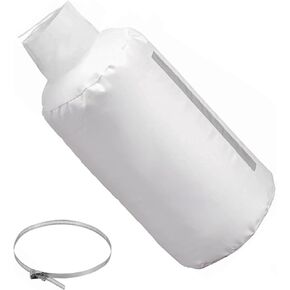 Dust Collector Bag with Clamp for Woodworking 30 Micron, 4'' Vacuum Bag Compatible with Grizzly Shop Fox Rockler Delta, Table Saw Planer Dust Collector Bag