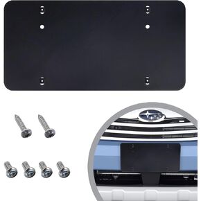 License Plate Bracket for Subaru Outback 2008-2023, Plate Holder Set w 6 Unique Screw Bolts, License Tag Mounting Kit, Quality Plate Holders
