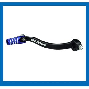 SCAR Folding Gear Shift Lever Shifter Pedal Forged Compatible with Yamaha YZF YZ-F 250 450 YZ250F YZ450F 14-16 - Blue