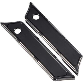 Benlari Black Saddlebag Latch Covers Hard Bag Hinge Covers 2014-2024 Compatible for Harley Davidson Touring Street Glide Road Glide Road King Electra Glide CVO