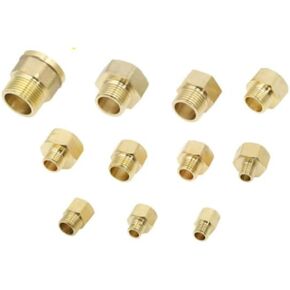Brass Adapter Nipple 3/4" Male x 1“ Female Pipe Fitting NPT Brass Adapter 3/4 inch x 1inch Female