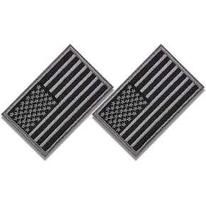 auauy 2pcs بقع العلم الأمريكي، بقع التكتيكية من الولايات المتحدة الأمريكية العلم الأمريكي، هوك وحلقة التصحيح المعنويات التكتيكية التطريز الكامل التصحيح العسكري لحقائب الظهر قبعات القبعات السترات السراويل، الزي العسكري in Kuwait