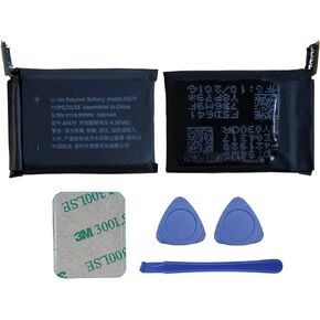Duotipa A1579 battery Compatible with iWatch 1 42mm Watch 1st Gen 42mm A1554 with Repair Tool Kit