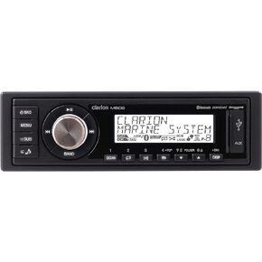 Clarion M508 Single-din in-Dash Marine-Grade Digital Media Receiver with Bluetooth Black