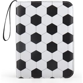 4 Pocket Trading Card Binders for 400 Cards, Soccer Pattern