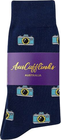 AUSCUFFLINKS Socks For Him | Fun Socks Gift for Her | Happy Gift Socks Quirky Novelty Present for Dad | Socks for Mum in Saudi Arabia