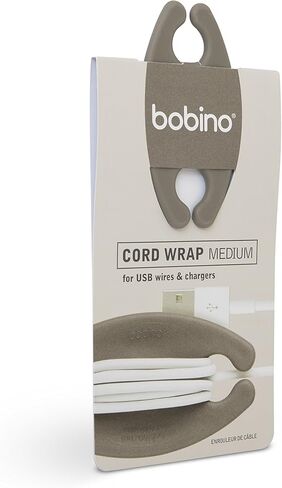 Bobino Cord Wrap - Medium - Slate - Stylish Cable and Wire Management/Organizer in Saudi Arabia