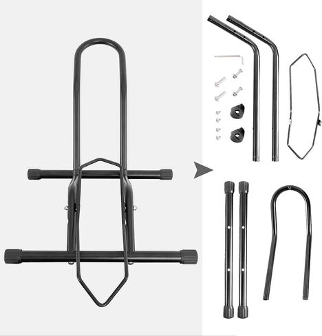 Bike Parking Stand Bike Floor Stand Single Portable for 16-29 Inch Road Mountain Bike Kid Bicycle Stand Bike Wheel Holder Garage Bike Stand Floor Vertical Indoor Outdoor in Saudi Arabia