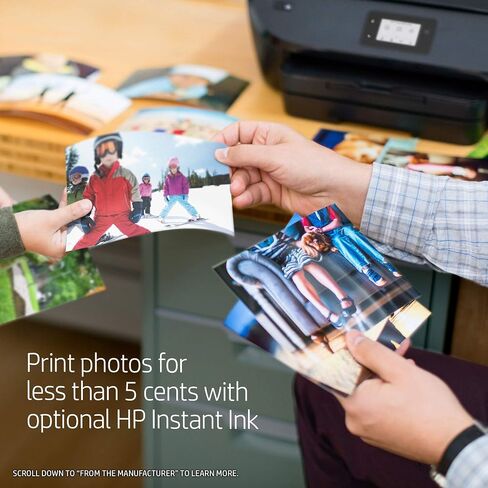 HP ENVY Photo 7155 All-in-One Wireless Black Color Printer 2.65 Inch Touchscreen Display, Scan, Copy, Web, Wi-Fi, USB, AirPrint, Automatic Document Feeder, Memory Card Slot, Black (Renewed) in Saudi Arabia