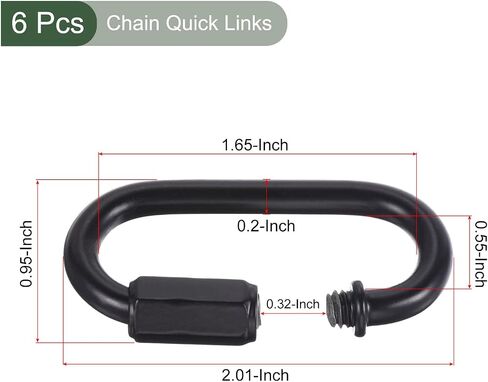 YOKIVE 8 Pcs Chain Connectors, Chain Locking Quick Link, Great for Light, Key, Camping, Backpack, Rope (Electrophoretic Gold, 5mm Thick) in Saudi Arabia