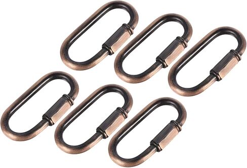 YOKIVE 8 Pcs Chain Connectors, Chain Locking Quick Link, Great for Light, Key, Camping, Backpack, Rope (Electrophoretic Gold, 5mm Thick) in Saudi Arabia
