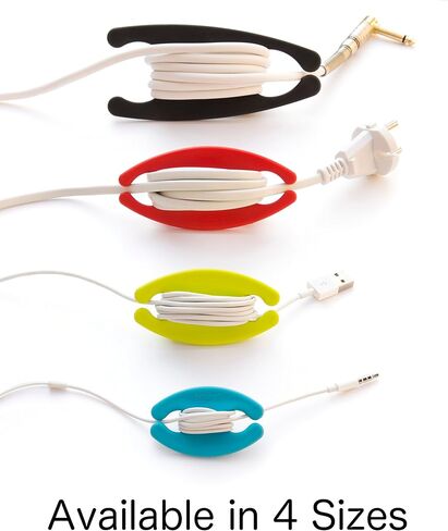 Bobino Cord Wrap - Medium - Slate - Stylish Cable and Wire Management/Organizer in Saudi Arabia