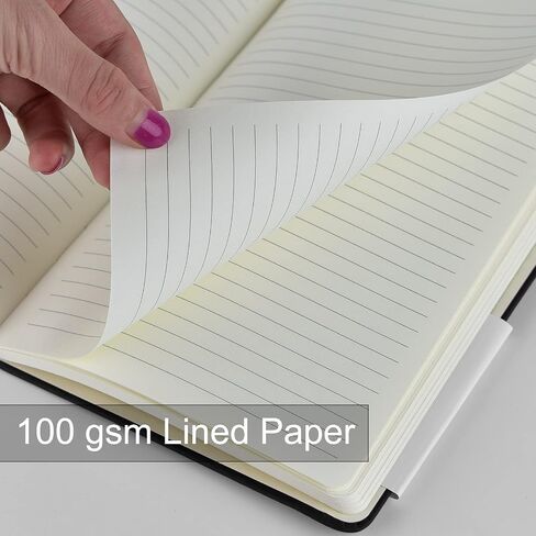 12 Pack Notebooks Journals Hardcover Spiral Notebook College Ruled Lined Paper Notebooks Subject Notebook A5 Size 5.5"x 8.3" for Office and School Supplies (Black) in Saudi Arabia