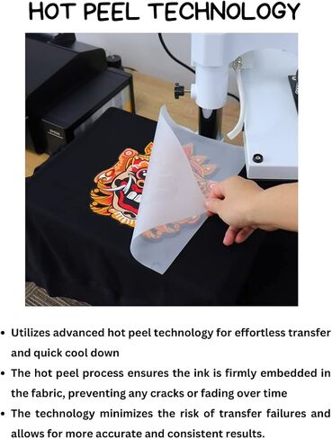 Rock Rose DTF Film Roll DTF Transfer Film 13" x 328 FT PreTreat Sheet PET Heat Transfer Paper for DYI Direct Print on T-Shirts Textile (Double Sided Coating) in Saudi Arabia