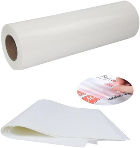 Rock Rose DTF Film Roll DTF Transfer Film 13" x 328 FT PreTreat Sheet PET Heat Transfer Paper for DYI Direct Print on T-Shirts Textile (Double Sided Coating) in Saudi Arabia