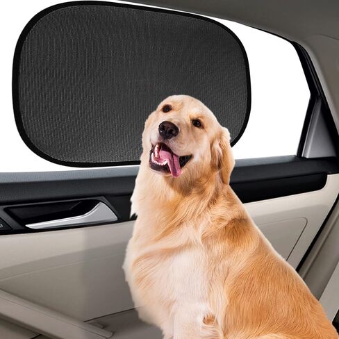 Carroo Dog and Cat Sunshade, Covers and Shields Pets and Interior from Sun Rays, Ideal for Side and Rear Windows, Keep Interior Cool, Premium Quality, 3-Pcs in Saudi Arabia
