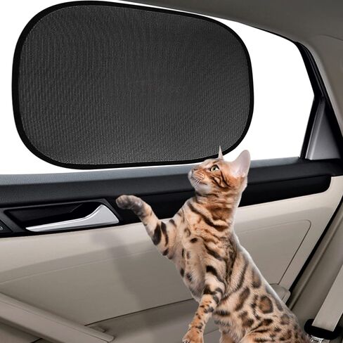 Carroo Dog and Cat Sunshade, Covers and Shields Pets and Interior from Sun Rays, Ideal for Side and Rear Windows, Keep Interior Cool, Premium Quality, 3-Pcs in Saudi Arabia