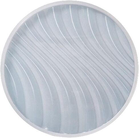 Ocean Coaster Resin Mold,Round Wavy Coasters Silicone Molds for Epoxy Resin,Riverbed Ocean Organizer Tray Plate Resin Casting Molds in Saudi Arabia