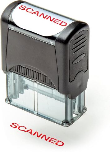 Self Inking Rubber Stamp, Refillable Red Ink Preinstalled - 1.4" x 0.51" X (35 x 8mm) (Approved) in Saudi Arabia