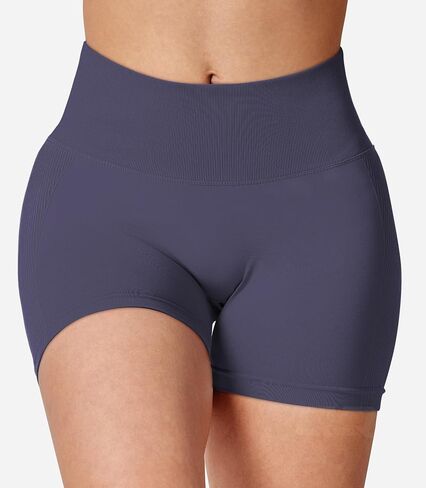 QOQ Workout Shorts for Women 3.6" Scrunch Shorts High Waisted Butt Lifting Booty Gym Yoga Shorts in Saudi Arabia