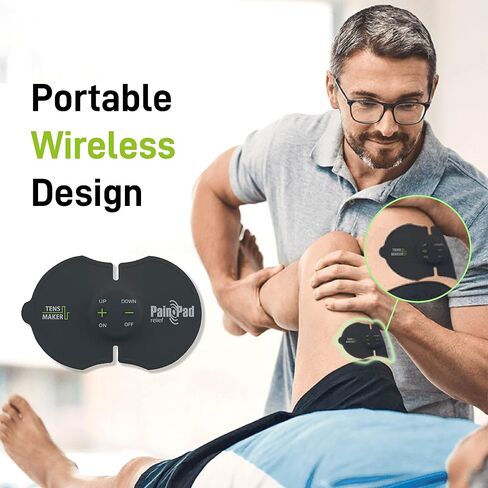 WT-110 Smart Unit Muscle Stimulator, Wireless TENS Pain Relief Therapy, Electric Pulse Device, Portable Electro Pulse Impulse Mini Massager Machine for Lower Back and Neck Pain in Saudi Arabia