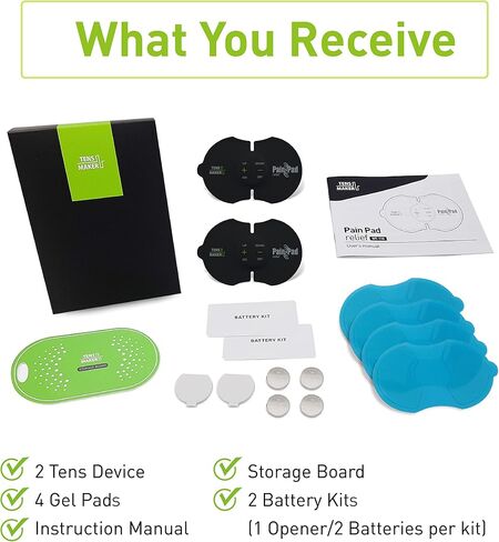 WT-110 Smart Unit Muscle Stimulator, Wireless TENS Pain Relief Therapy, Electric Pulse Device, Portable Electro Pulse Impulse Mini Massager Machine for Lower Back and Neck Pain in Saudi Arabia