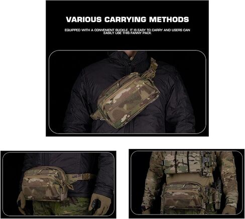 Tactical Fanny Pack Adapter Panel Waist Belt Extension Platform for Molle Pouches Magazine Pouch in Saudi Arabia