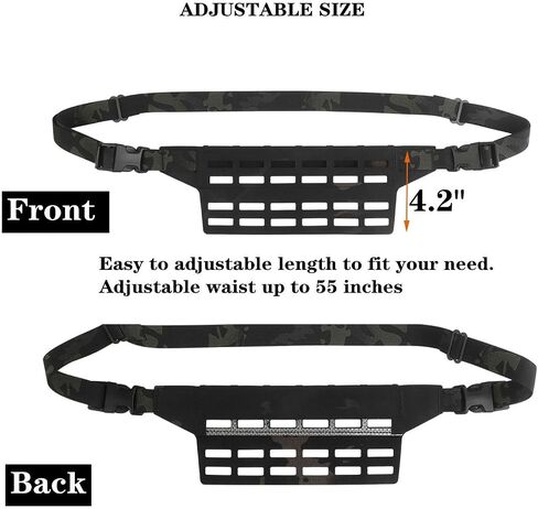 Tactical Fanny Pack Adapter Panel Waist Belt Extension Platform for Molle Pouches Magazine Pouch in Saudi Arabia