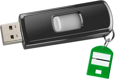 20 Pack Key Tags Plastic Key Labels Key Chain Tags with Ring and Label Window Sturdy Item Identifiers for Home, School, Office and More, 5 Colors in Kuwait