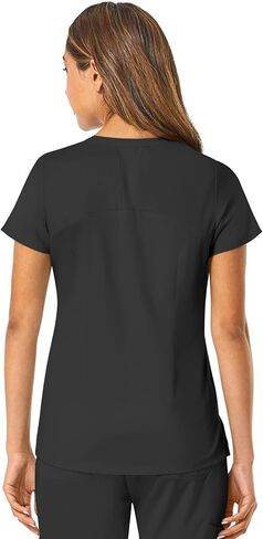 Maevn Women's EON Back Mesh Panel Mock Wrap Top in Kuwait