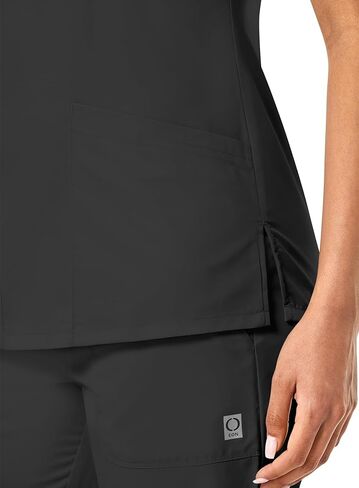 Maevn Women's EON Back Mesh Panel Mock Wrap Top in Kuwait