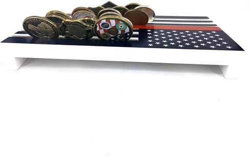 حامل عملات معدنية بعلم أمريكي، حامل عرض عملات معدنية مكون من 6 صفوف من تحدي العملات المعدنية in Kuwait