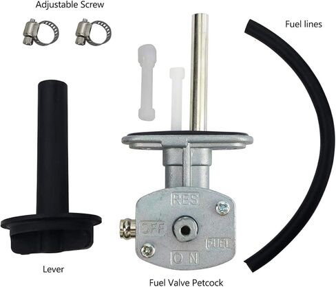 Fuel Valve Petcock with Lever Screw Fit for Yamaha Kodiak YFM400FA YFM450FA 4x4 2003-2006, Fit for Yamaha Grizzly YFM450 2012-2014, Fuel Tank Switch Valve Replace 5GH-24500-10-00 in Saudi Arabia