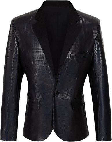 Men's 70s Disco Jacket Sequin Blazer Shiny Party Prom Outfit in Saudi Arabia