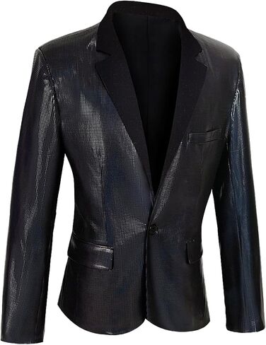 Men's 70s Disco Jacket Sequin Blazer Shiny Party Prom Outfit in Saudi Arabia