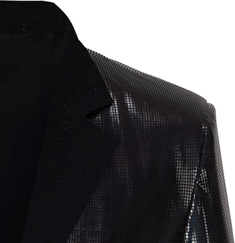 Men's 70s Disco Jacket Sequin Blazer Shiny Party Prom Outfit in Saudi Arabia