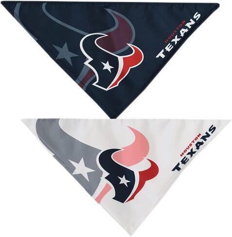 Littlearth Unisex-Adult NFL Houston Texans Home and Away Pet Bandana Set, Team Color, Medium in Saudi Arabia