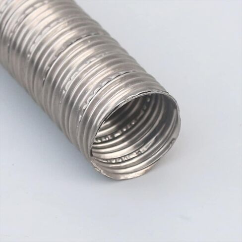 QISF أنبوب عادم داخلي 24 مم مع مشابك، فولاذ مقاوم للصدأ بطول 1 متر متوافق مع Webasto Eberspacher سخانات هواء الديزل لوقوف السيارات وخرطوم تنفيس غاز الديزل in Kuwait