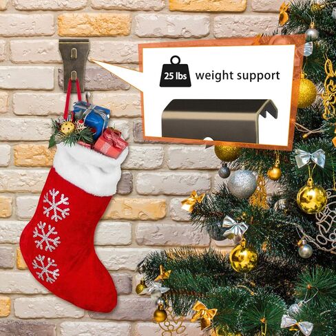 24PCS Brick Wall Clips Brick Hook Clips Steel Brick Hanger Heavy Duty Metal Hangers for Hanging Outdoors, Mounting to Brick Without Drilling, Fit 2-1/8 to 2-1/3 inch (Bronze) in Kuwait