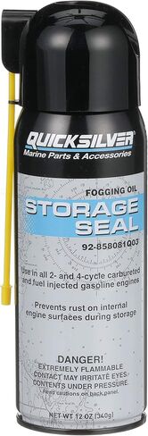 Quicksilver 858081Q03 Storage Seal Engine Fogging Oil for 2-Stroke, 4-Stroke and Fuel-Injected Gas Engines - 12 Oz. in Saudi Arabia